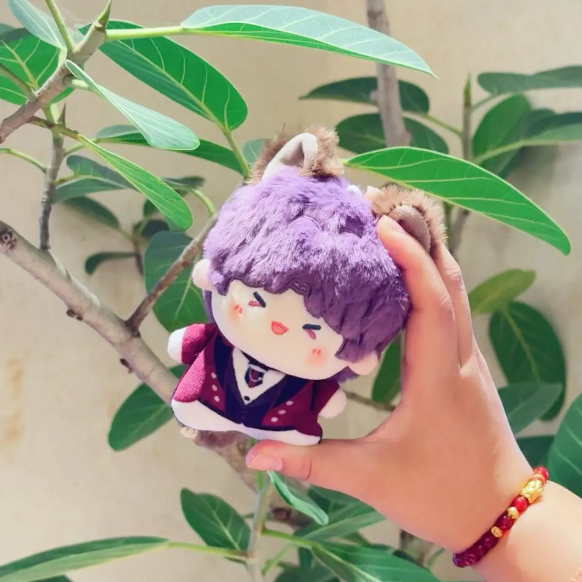 10 Cm Love And Deepspace Anime Rafayel Mini Doll Cosplay Plush Figure Idol Mermaid Keychain Pendant Collect Children'S Toy Gifts