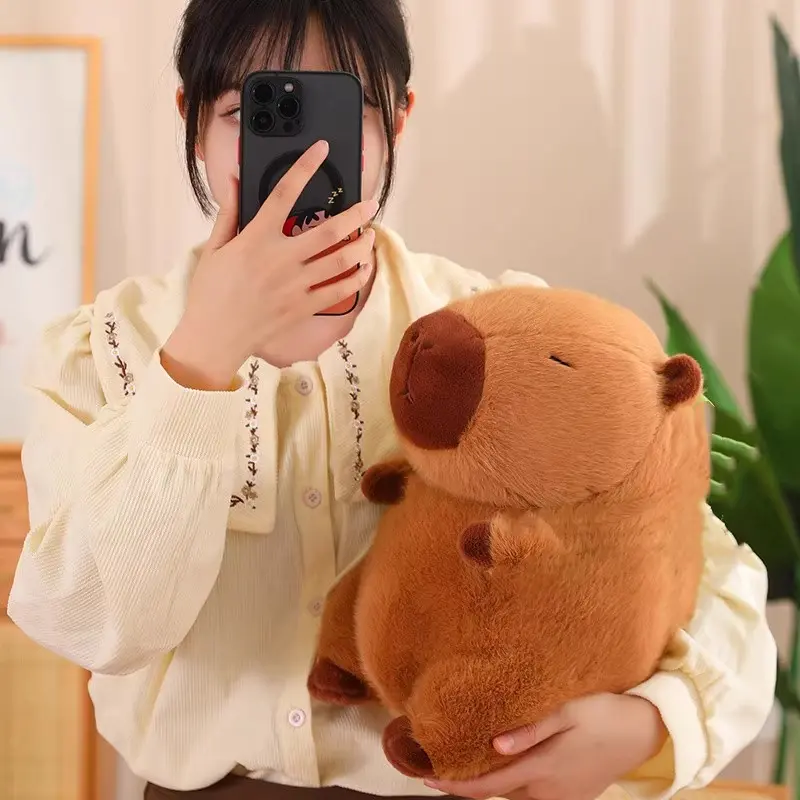20/30CM Hot Sale Capybara Ugly Cute Doll Guinea Pig plush stuffed toys Kawaii Internet Celebrity Capybara Jun Doll Nice Gifts