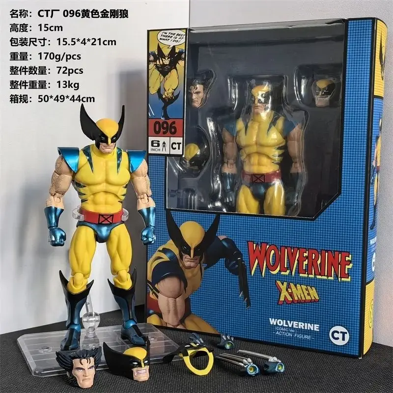 Ct Toys Mafex138 Wolverine Action Figure PVC Mafex 96 Figure X-Men Comic Version Figurine Collection Model Toys Kids Gifts
