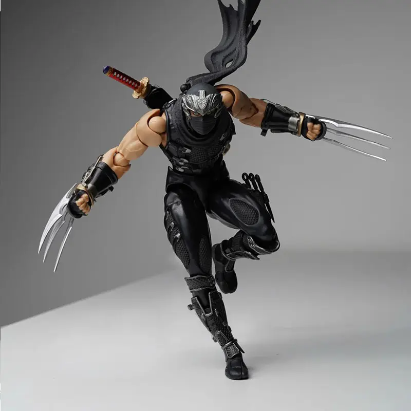 2025 New Revoltech 1/12 Amazing Yamaguchi Ryu Hayabusa Ninja Gaiden Action Anime Figures Collection KO Model Custom Toys