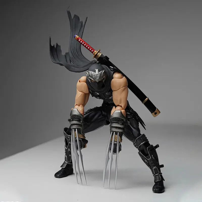 2025 New Revoltech 1/12 Amazing Yamaguchi Ryu Hayabusa Ninja Gaiden Action Anime Figures Collection KO Model Custom Toys