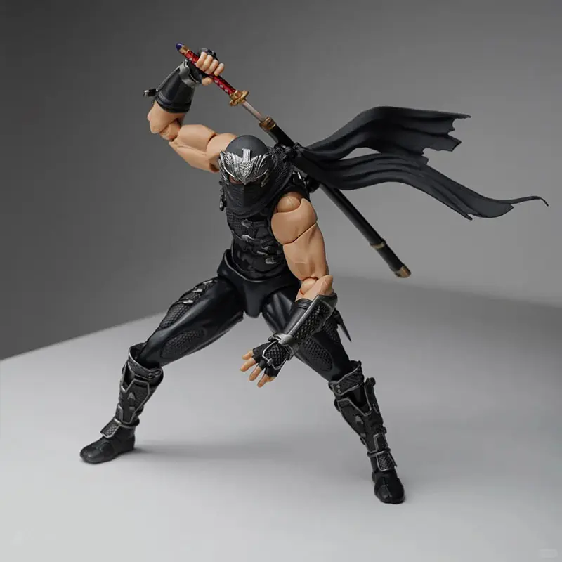 2025 New Revoltech 1/12 Amazing Yamaguchi Ryu Hayabusa Ninja Gaiden Action Anime Figures Collection KO Model Custom Toys