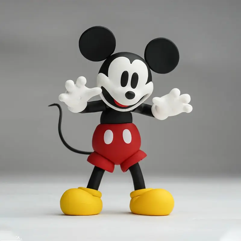 In Stock Mickey Mouse Figure MOVIE REVO Action Figure Color Version Black White Figure Replica KO Model Custom Toys Gift