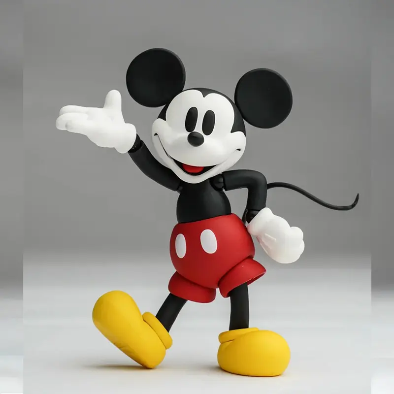 In Stock Mickey Mouse Figure MOVIE REVO Action Figure Color Version Black White Figure Replica KO Model Custom Toys Gift