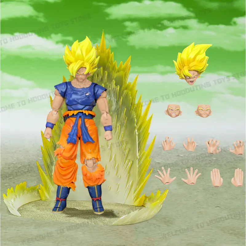New 15cm Demoniacal Fit Dragon Ball Fury Awakening SHF Action Figures Son Goku SSJ1 Figure Gk Statue Collectible Model Gift Toy