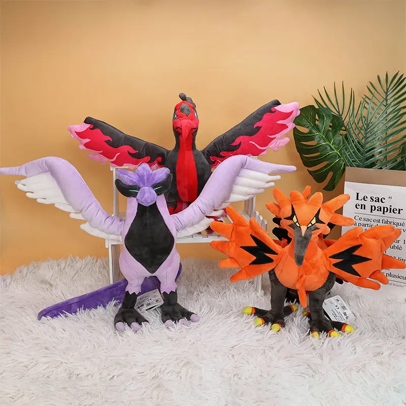 Pokemon Shiny Gyarados Dragonair Seviper Zapdos Articuno Moltres Plush Soft Stuffed Doll Plushie Peluche Toy