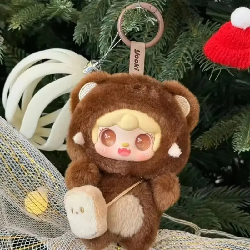 new Yooki v4 10cm pendant Gen Bite Bear Series Vinyl Mini Blind Box Cute Decor Collection Figurine Kid Bestie Girl New Year Gift