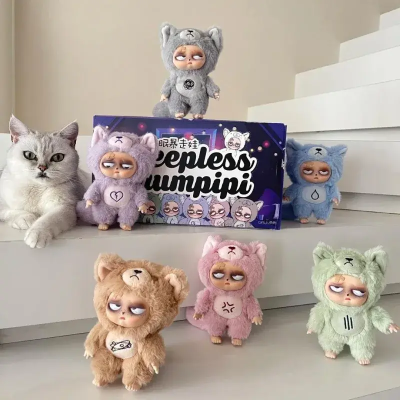 Sleepless Grumpipi Series Blind Box Toys Vinyl Cute Anime Action Figure Dolls Kawaii Mystery Box Surprise Bag Pendant Decor Gift