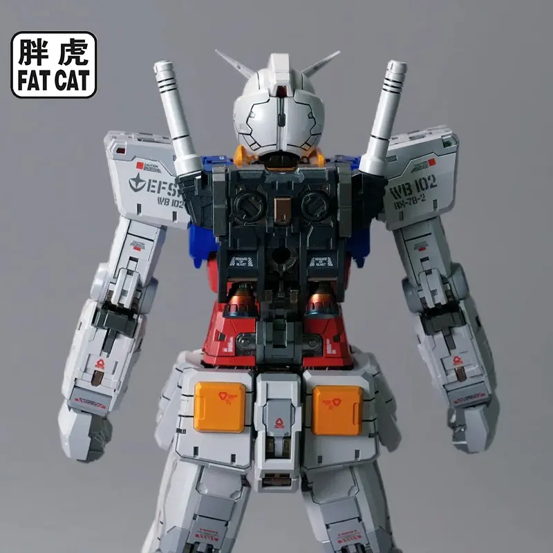 In Stock Hot FatCat 1/100 RGU 2.0 Rx-78-2 High-Precision Framework Assembly Action Figure Anime Models Collection Custom Toys