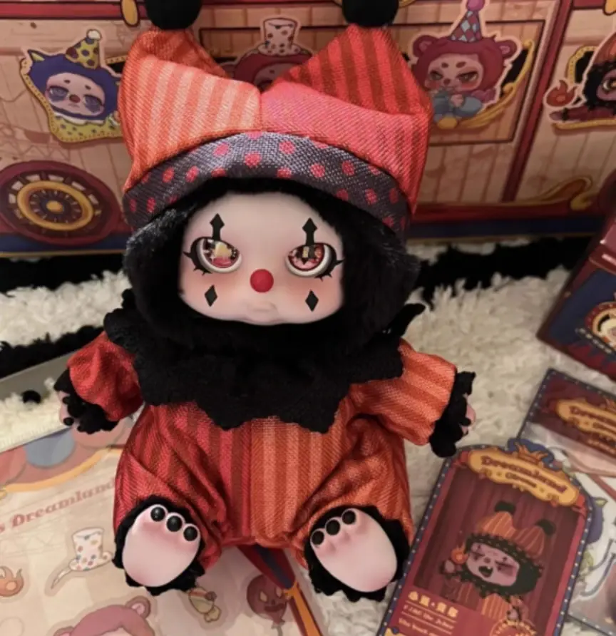Original Timeshare Cino Dreamland Circus Series Blind Box Kawaii Plush Pendants Ornaments Cute Anime Figure Model Doll Girl Gift
