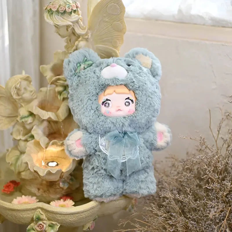 Nommi 400% Blind Box Goodnight Bear Series Nommi Vinyl Doll Room Decoration Collection Doll Mystery Box Toy Xmas Gift