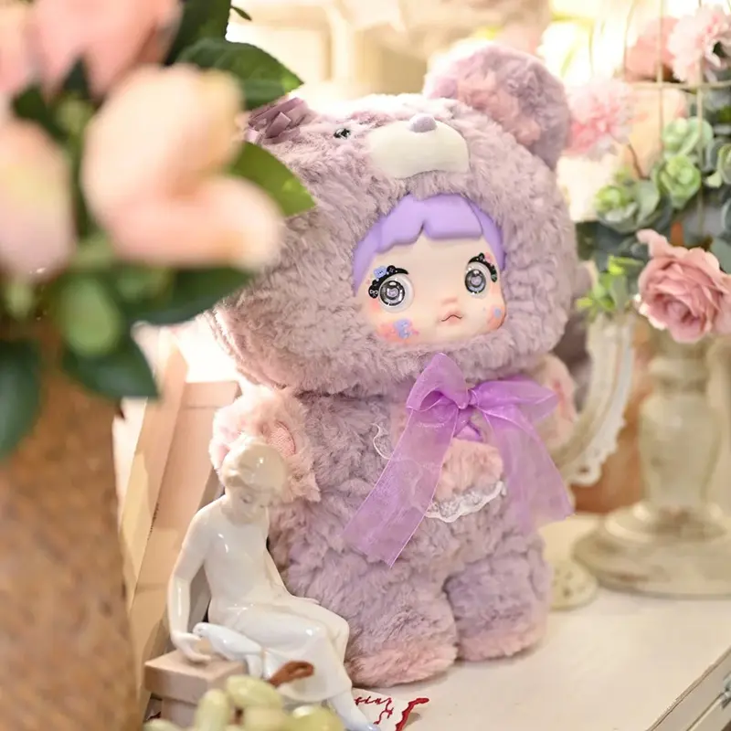 Nommi 400% Blind Box Goodnight Bear Series Nommi Vinyl Doll Room Decoration Collection Doll Mystery Box Toy Xmas Gift