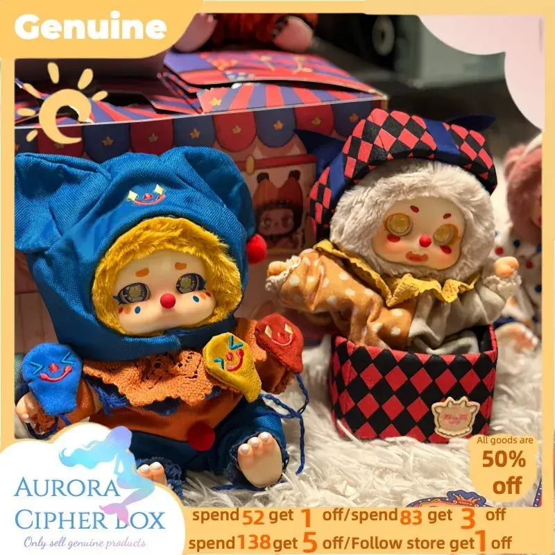 Genuine Cino Dreamland Circus Series Plush Blind Box Toys Cute Action Anime Figure Kawaii Mystery Box Model Designer Doll Gift
