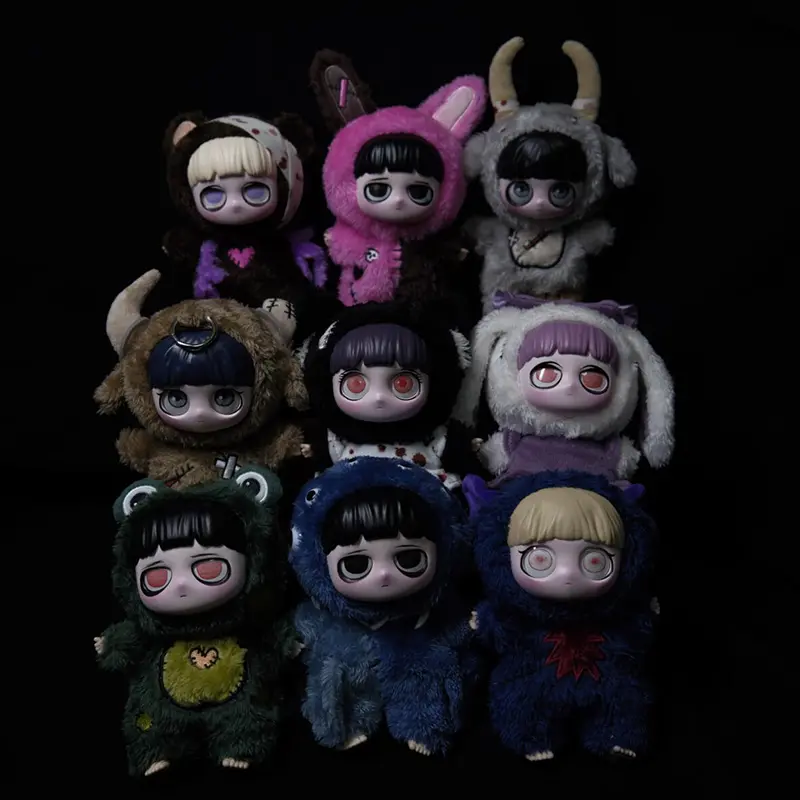 Kiki Little Key Authentic Gothic Style Night Elf Plush Blind Box Cute Pendant Trendy Collectible Toy For Girls Birthday Gift