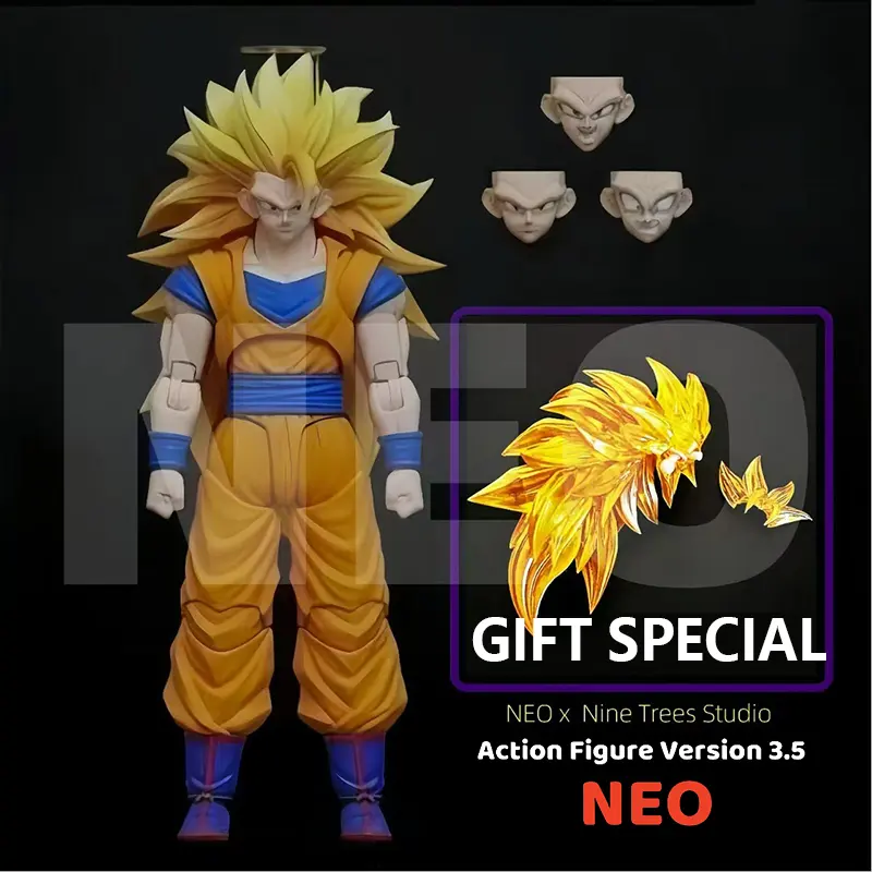 Neokong Studio Dragon Ball Action Figure 3.5 Body Vegeto Goku Ssj3 SHF Vegito Super Saiyan 3 Anime Figurine Toy Model Custom Toy