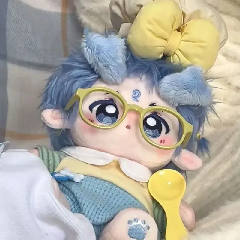 Nezha2 Ao Bing Stuffed 20cm Cotton Doll with Skeleton Plush Toy Chinese Fairy Tale Characters Adults and Children Collect Gifts