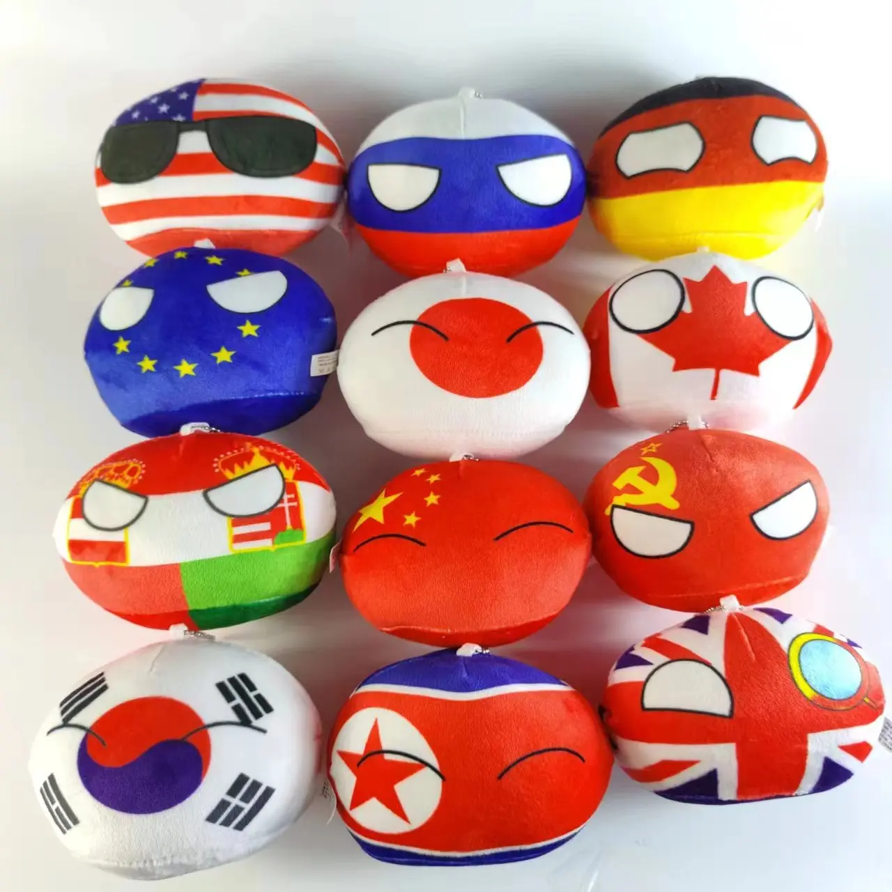 10cm Polandball pendant singapore iran Austria Croatia Luxembourg Pakistan Britain French Countryball Prom props Toy Gift