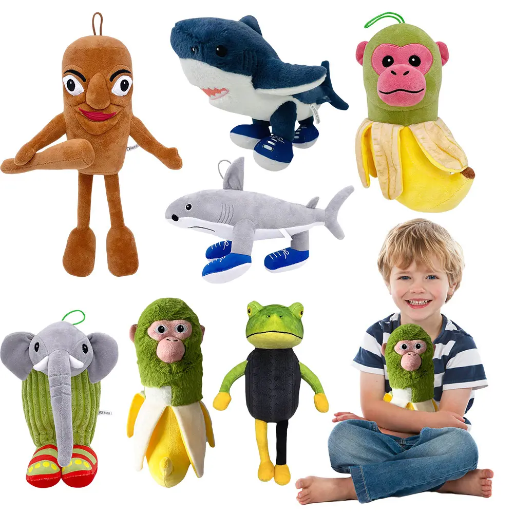 Tung Tung Tung Sahur Tralalelo Tralala Stuffed Animal Italian Brainrot Funny Doll Toy Soft Stuffed Doll