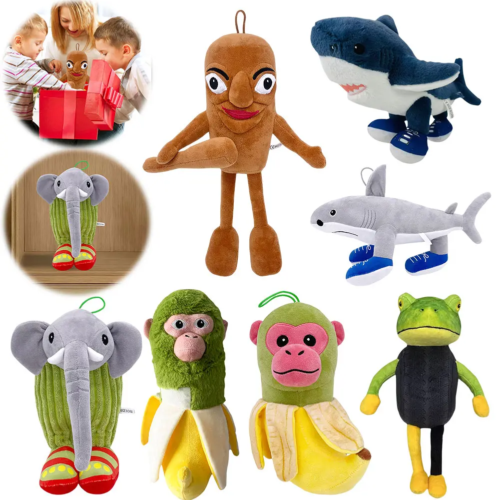 Tung Tung Tung Sahur Tralalelo Tralala Stuffed Animal Italian Brainrot Funny Doll Toy Soft Stuffed Doll
