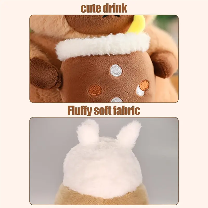 ABWE-Capybara Plush  Pillow, Cute Capybara Stuffed Animal, Soft Capybara Plushie   Pillow,Stuffed Capybara