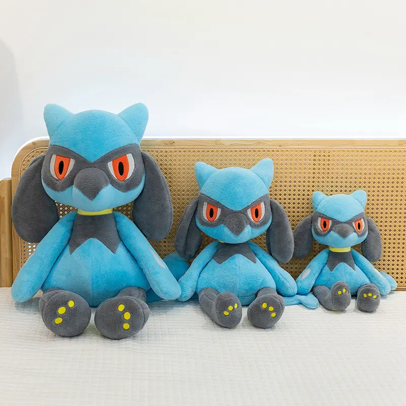 Large Size Pokemon Plush Toys Japan Anime Morpeko Riolu Stuffed Doll Kawaii Elf Plush Pillow Cushion Home Decor Kids Xmas Gifts