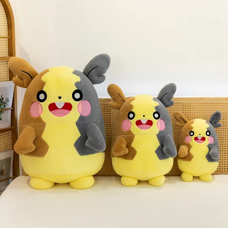 Large Size Pokemon Plush Toys Japan Anime Morpeko Riolu Stuffed Doll Kawaii Elf Plush Pillow Cushion Home Decor Kids Xmas Gifts