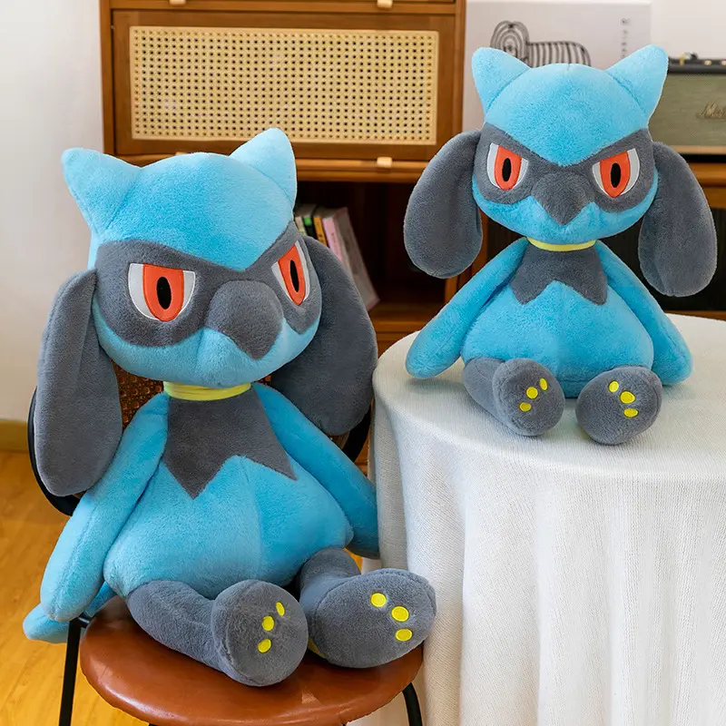 Large Size Pokemon Plush Toys Japan Anime Morpeko Riolu Stuffed Doll Kawaii Elf Plush Pillow Cushion Home Decor Kids Xmas Gifts