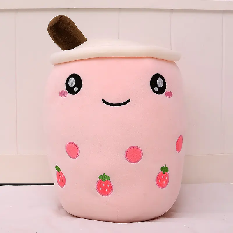 72cm Large Size Milk Tea Pillow Soft Stuffed Plush Toys Boba Tea Plushie Toy For Kids Toys Birthday Gifts
