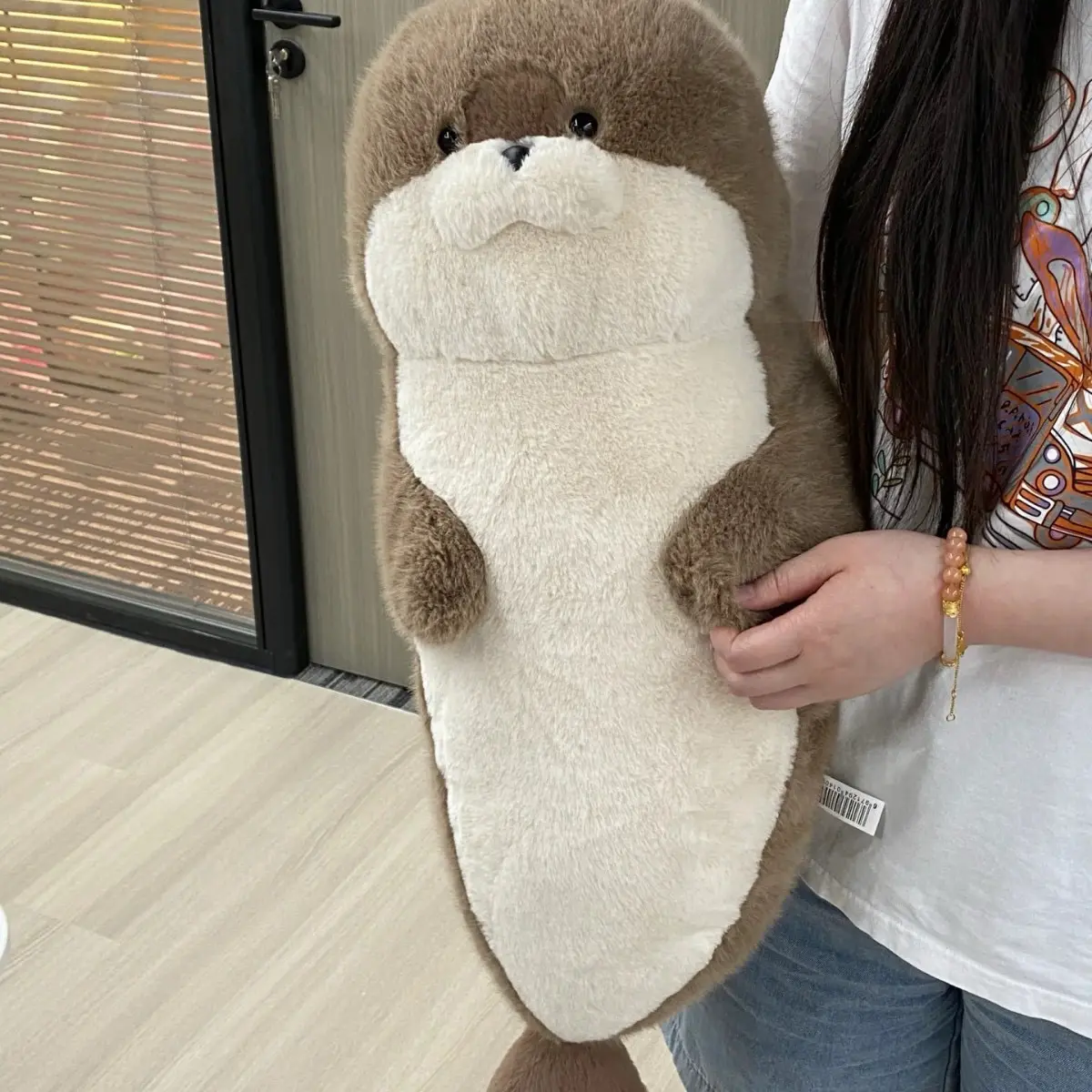 New Seal Plush Toy Soft Pillow Lifelike Stuffed Marine Life Sea Otter Soft Doll Simulation Seal Cushion Christmas Birthday Gift