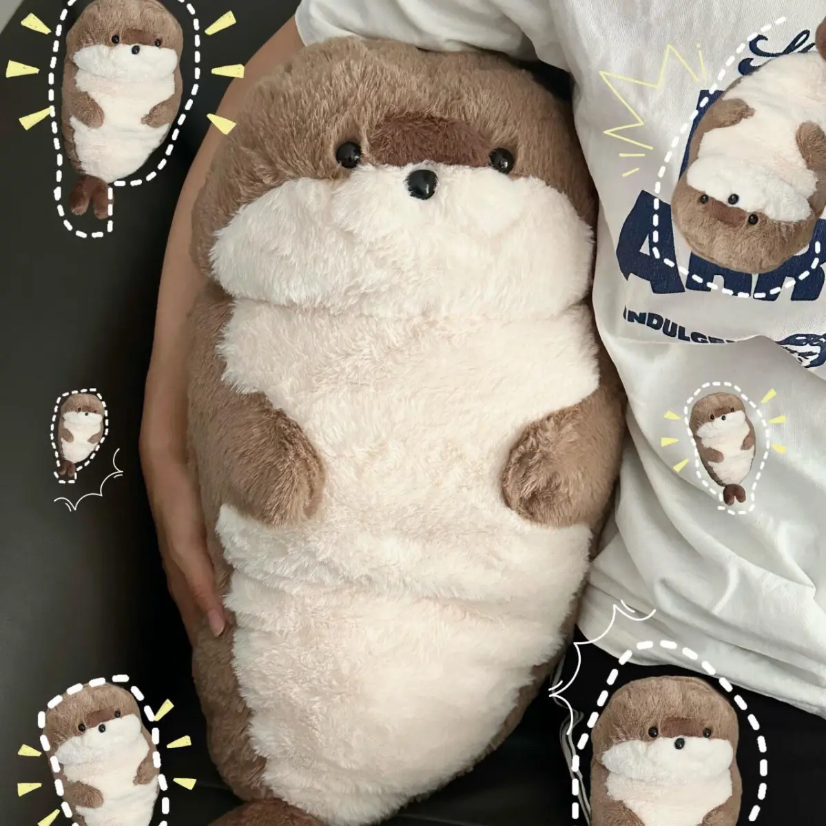 New Seal Plush Toy Soft Pillow Lifelike Stuffed Marine Life Sea Otter Soft Doll Simulation Seal Cushion Christmas Birthday Gift