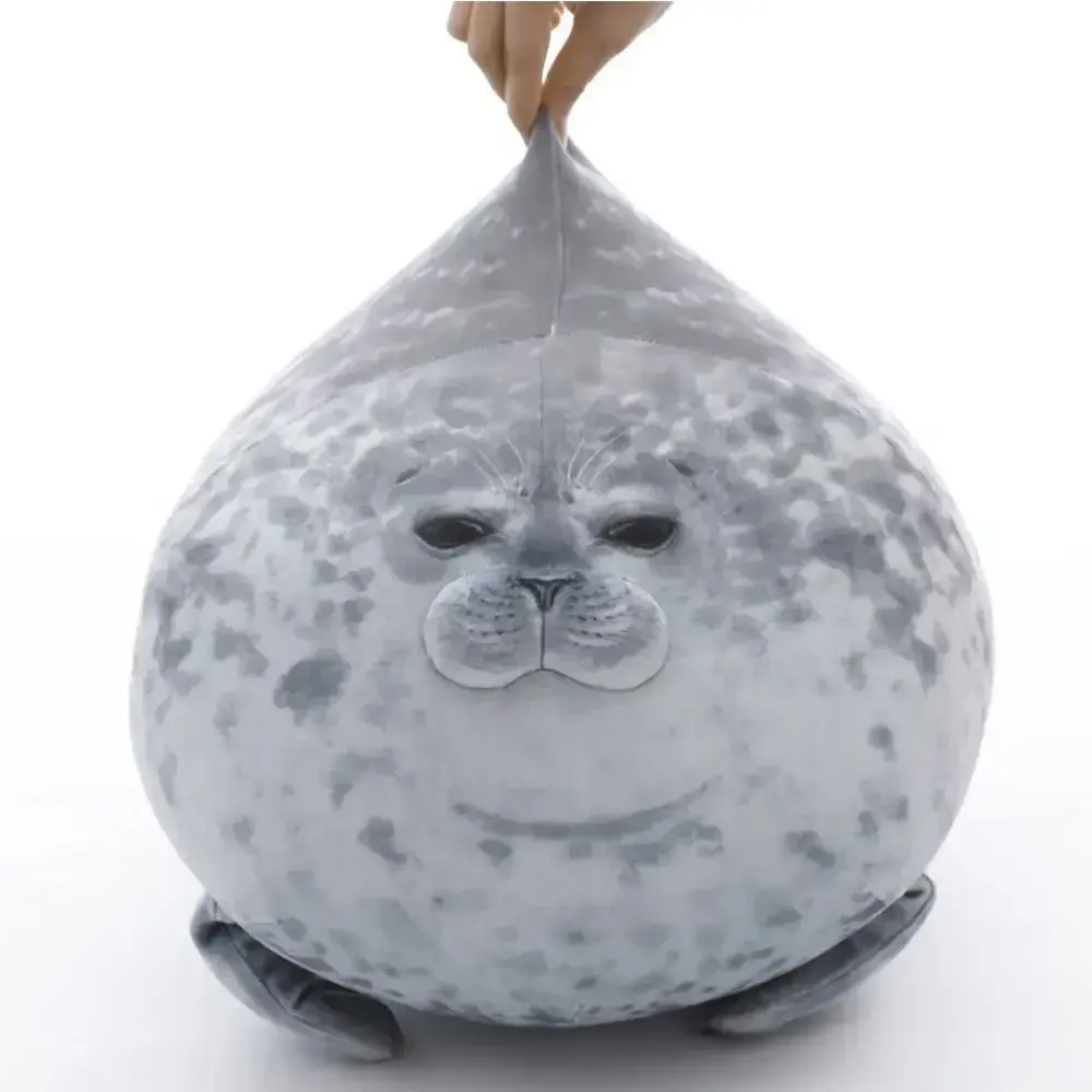Hot 20-60cm Giant Seal Lifelike Grey Sea Lion Aquatic Animal Soft Stuffed Doll HOT INS Plushie Gift