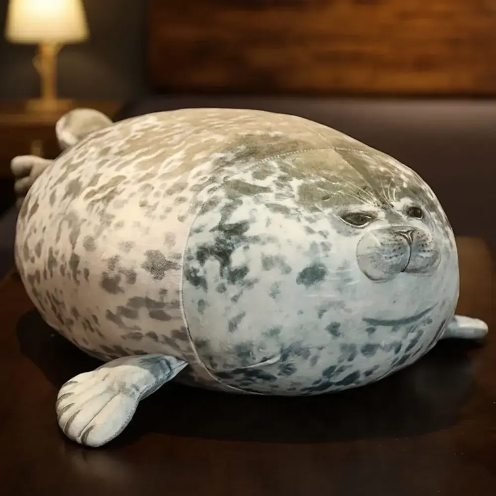 Hot 20-60cm Giant Seal Lifelike Grey Sea Lion Aquatic Animal Soft Stuffed Doll HOT INS Plushie Gift