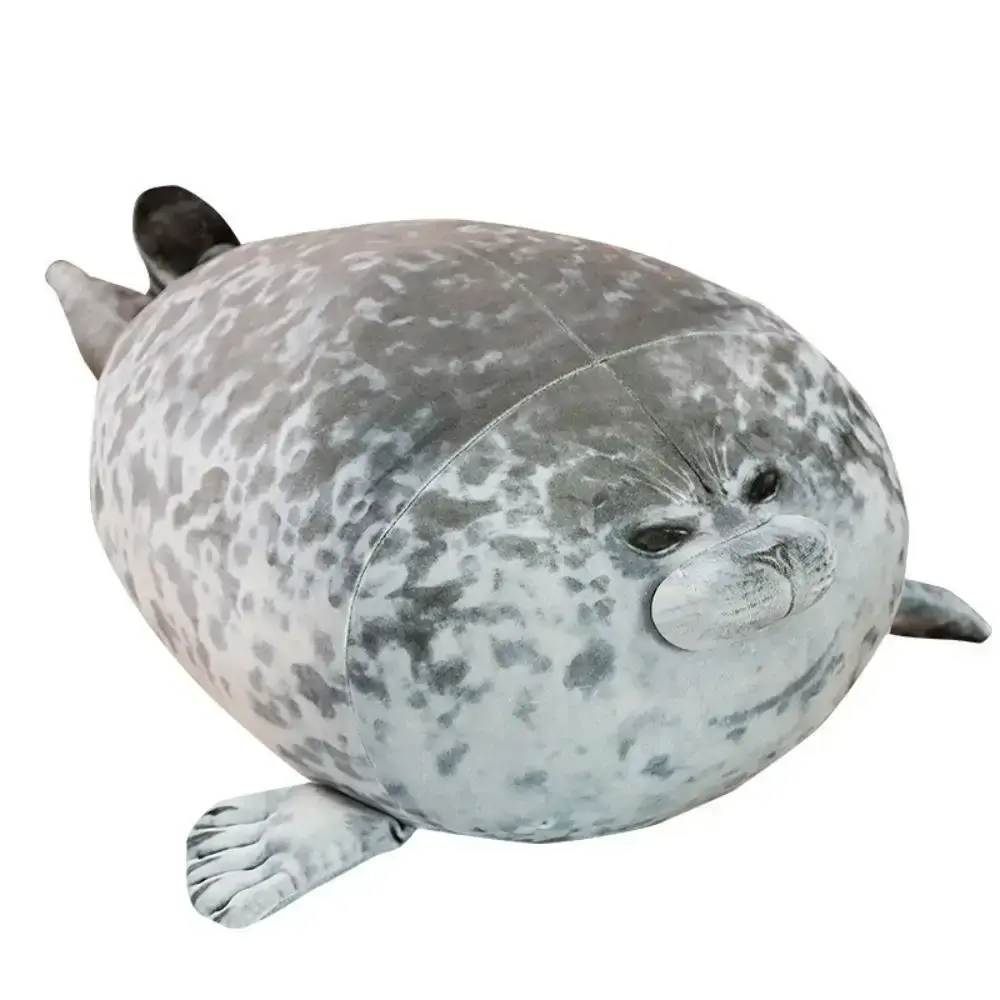Hot 20-60cm Giant Seal Lifelike Grey Sea Lion Aquatic Animal Soft Stuffed Doll HOT INS Plushie Gift