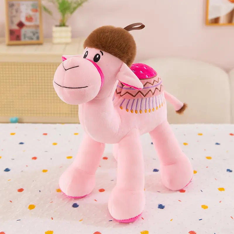 Cartoon camel doll cute desert camel doll birthday gift travel commemorative toy