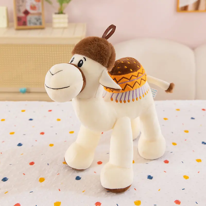 Cartoon camel doll cute desert camel doll birthday gift travel commemorative toy