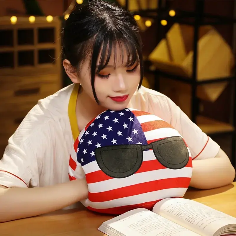 Country Ball Toys Plush Polandball Hand Warmer Pillow Countryball USSR USA FRANCE RUSSIA UK JAPAN GERMANY ITALY Decor