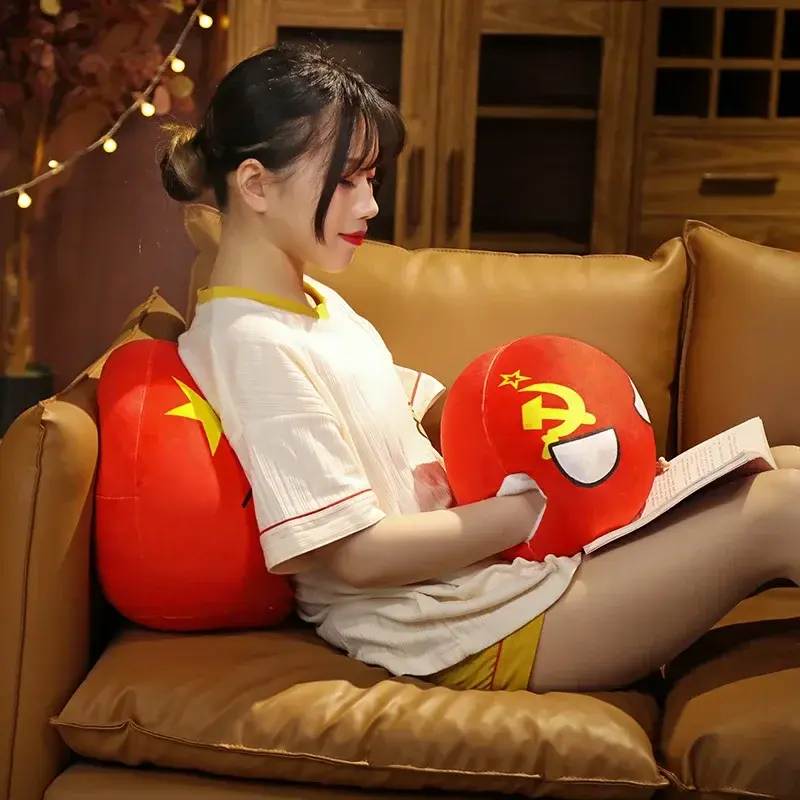 Country Ball Toys Plush Polandball Hand Warmer Pillow Countryball USSR USA FRANCE RUSSIA UK JAPAN GERMANY ITALY Decor