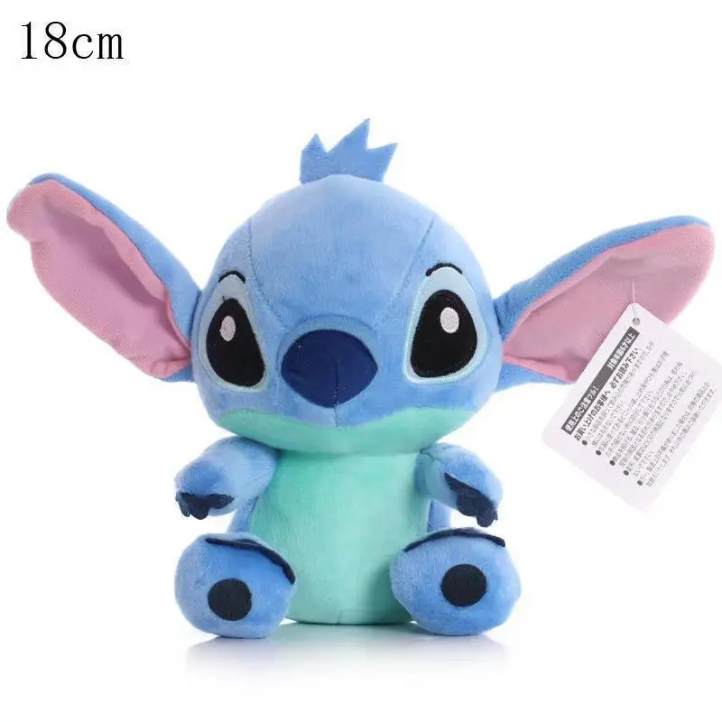 Disney Cartoon Blue Pink Stitch Plush Dolls Anime Toys Lilo and Stitch Plush Stuffed Toys Christmas Gifts Kawaii Decoration Toys