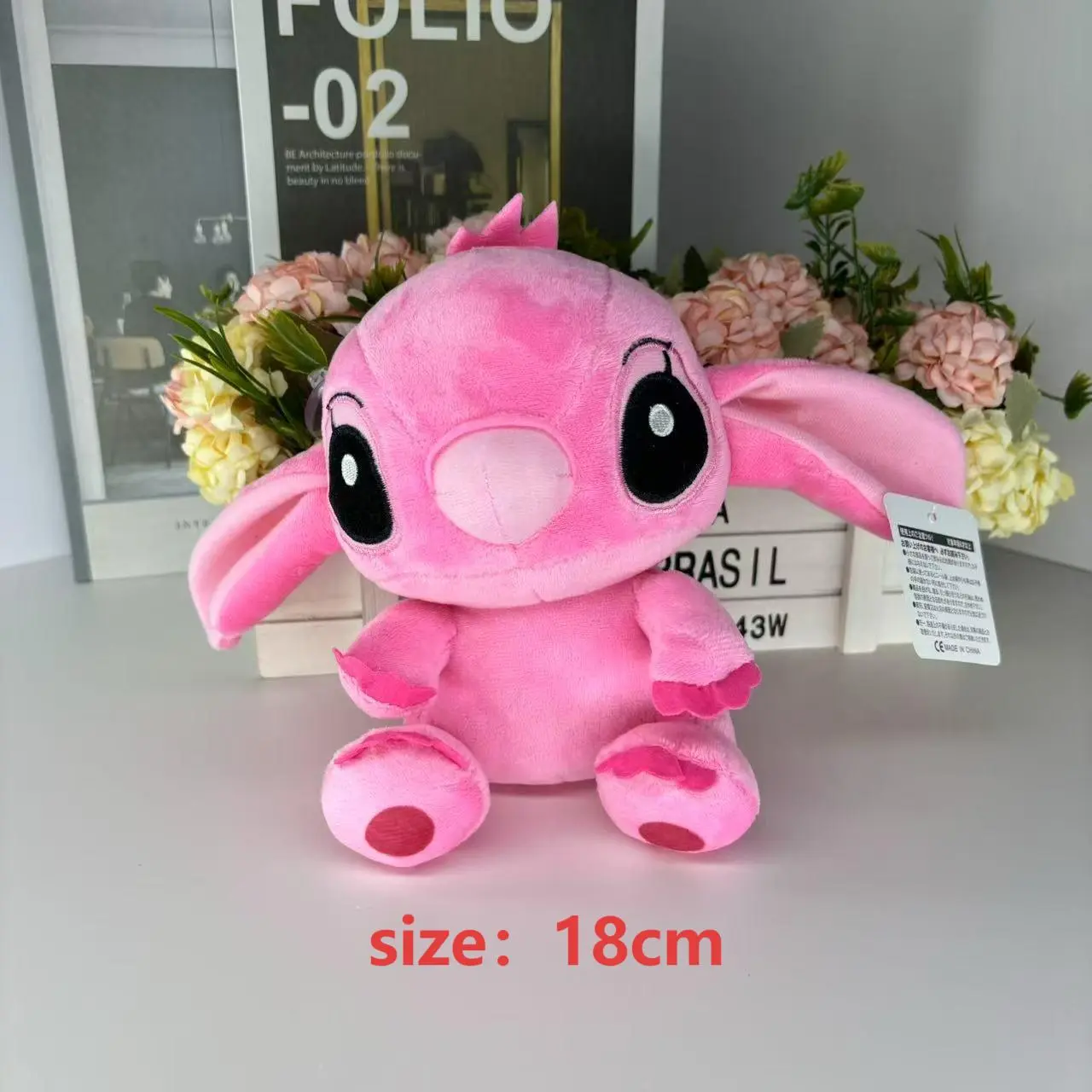 Disney Cartoon Blue Pink Stitch Plush Dolls Anime Toys Lilo and Stitch Plush Stuffed Toys Christmas Gifts Kawaii Decoration Toys