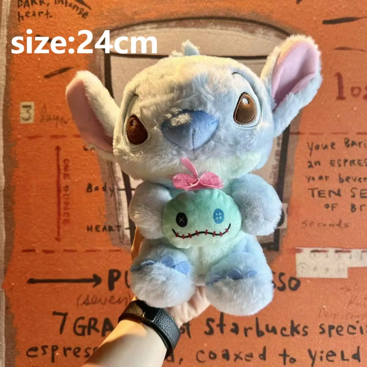 Disney Cartoon Blue Pink Stitch Plush Dolls Anime Toys Lilo and Stitch Plush Stuffed Toys Christmas Gifts Kawaii Decoration Toys
