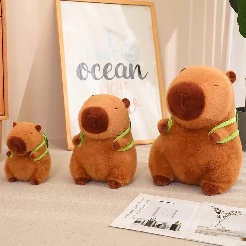 Simulation Fries Capybara Plush Toy Cloth Doll Cute Doll Capibara Anime Fluffty Toy Soft Capybara Plush Doll