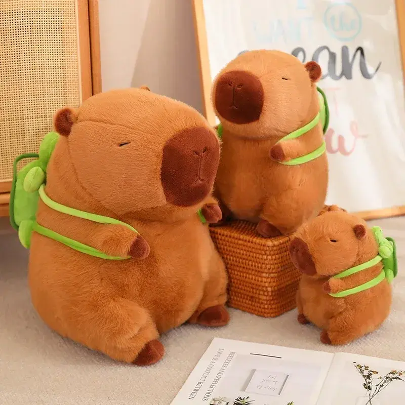 Simulation Fries Capybara Plush Toy Cloth Doll Cute Doll Capibara Anime Fluffty Toy Soft Capybara Plush Doll