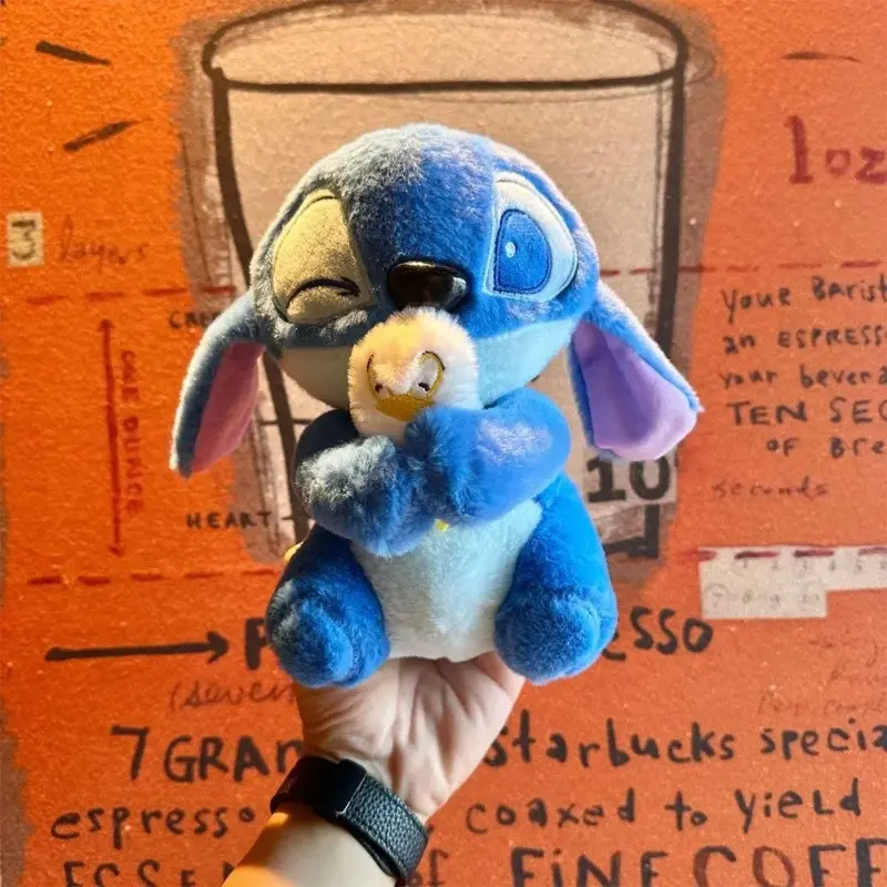20cm Disney Plush Doll Stitch Lilo Plush Doll Cute Duck Stitch Plush Stuffed Toy Christmas Birthday Gift Kawaii Decoration Toys