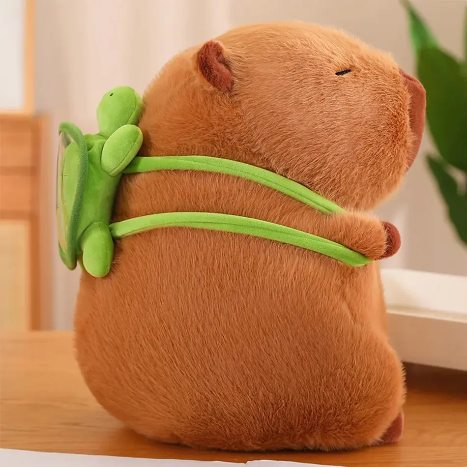 Capybara Plush Doll Cute Capibara Anime Fluffty Toy Kawaii Plushie Happy Birthday Doll Gift for Girl Friend Soft Stuffed Animals
