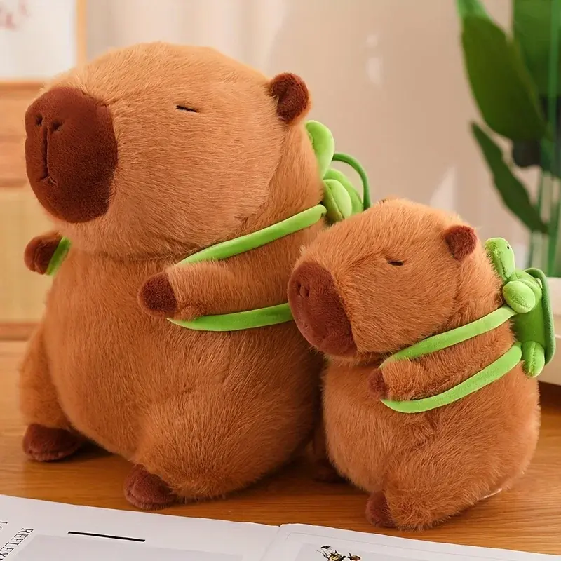 23cm/9.05in Cute Capybara Plush Toys Capibara Anime Fluffty Toy Doll Stuffed Animals Perfect Gift For Kids Birthday Party Supply