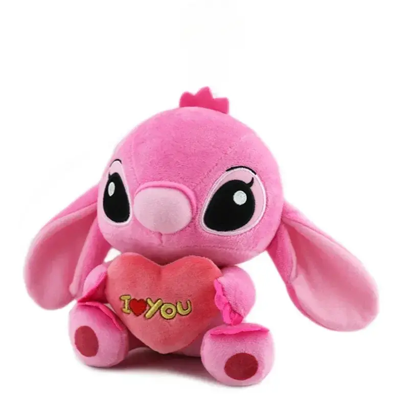 20cm Disney Cartoon Blue Stitch Plush Dolls Anime Toys Pink Lilo and Stitch Stitch Plush Stuffed Toys Boys Girls Birthday Gifts