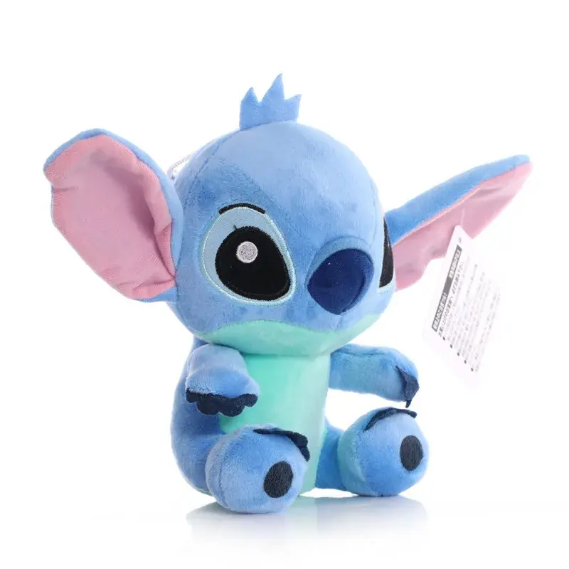 20cm Anime Stitch Plush Stuffed Kawaii Toys TV Same Paragraph Role Pendant Doll Kids Birthday Gifts Couple Models