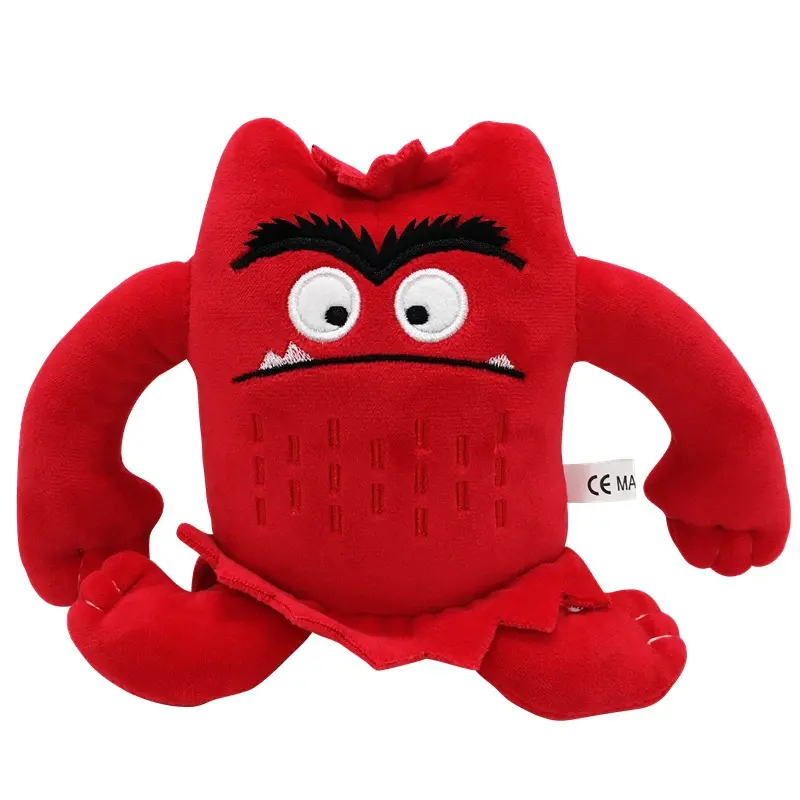 6 Colors The Color Monster Plush Toy Animal Soft Stuffed Dolls For Kids 1pcs/pack