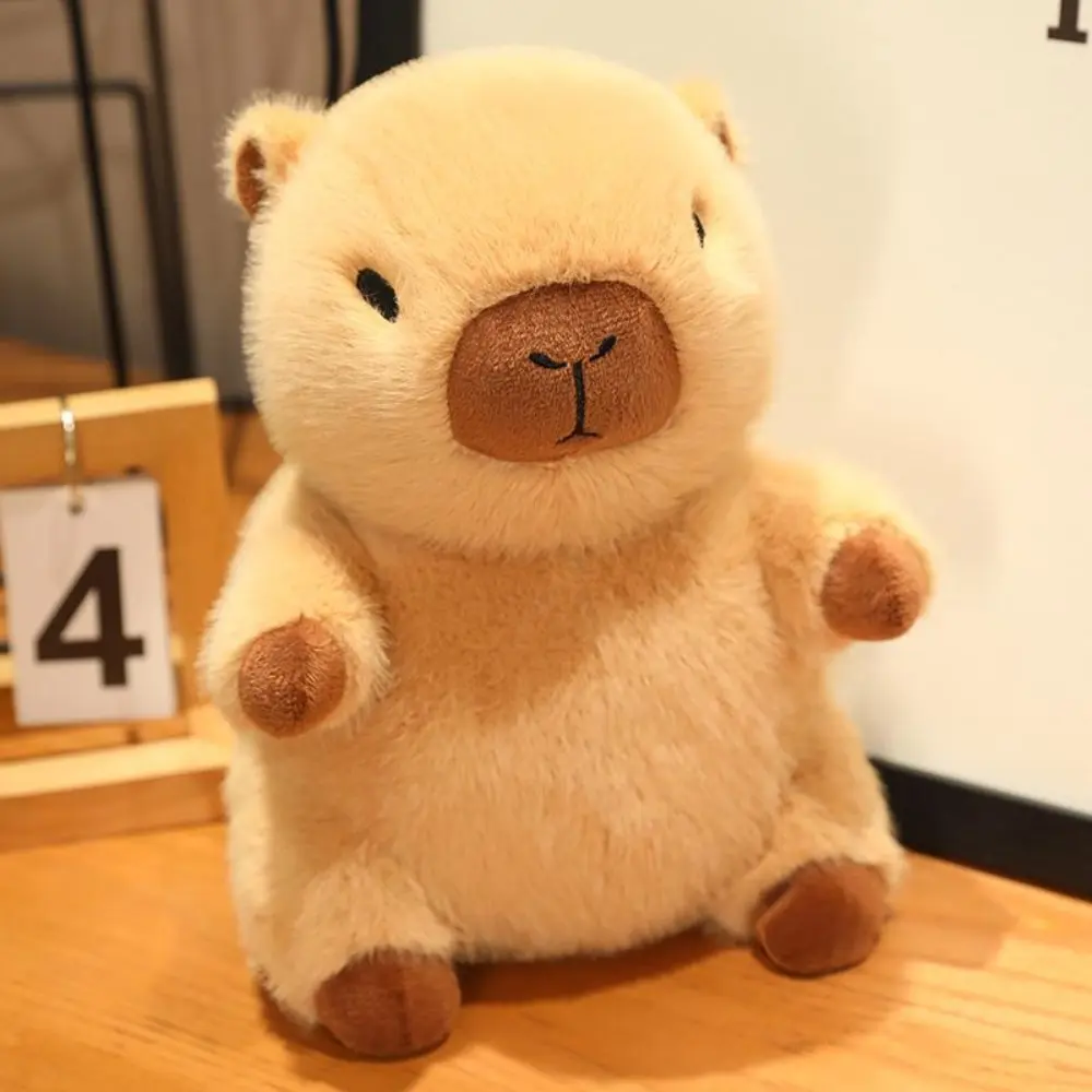 Cute Dress Up Capybara Plush Doll Cartoon Fluffy Capybara Plush Toy Soft Simulation Capibara Fluffty Doll Birthday Gift