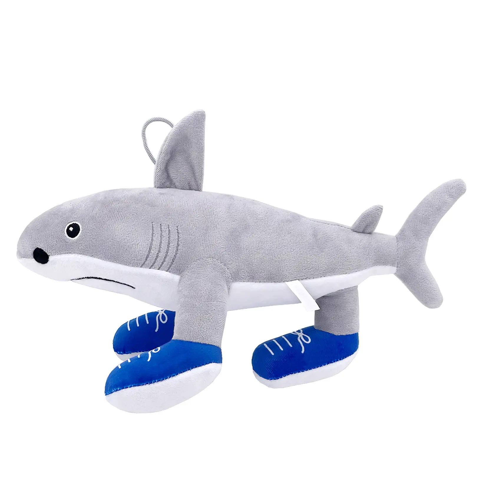 Hot New Tung Tung Tung Sahur Plush Funny Tralalelo Tralala Sharks Wear Blue Shoes Stuffed Doll Pillow Toy For Kid Carnival Gift